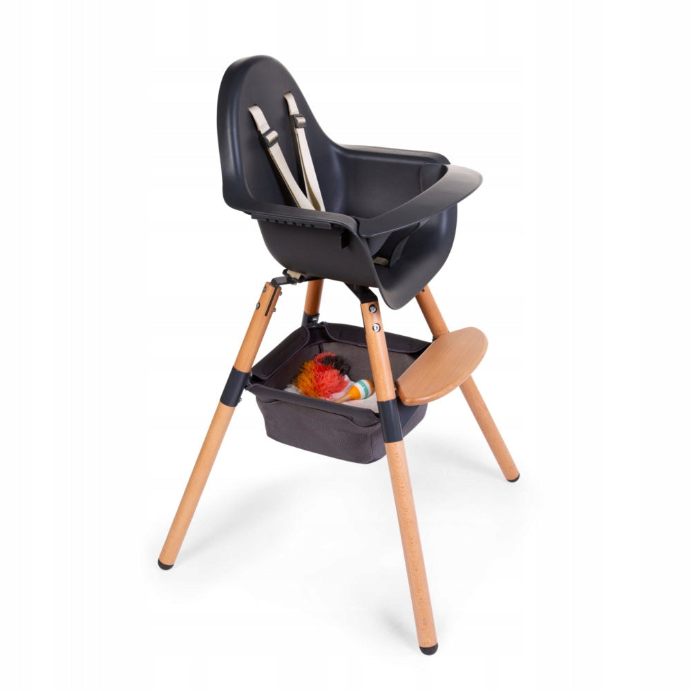 Childhome Evolu 2 Anthracite Chair Basket Color black shades of gray and silver