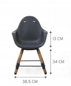 Childhome - Evolu 2 Natural/Anthracite high chair Manufacturer code CHEVOCHNA