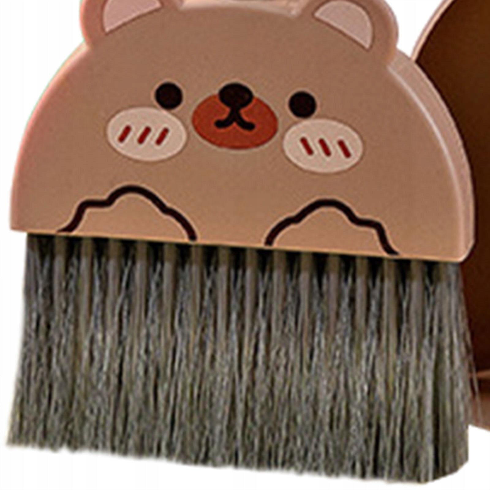 Children's Broom Vacuum Cleaner Cleaning Set Dustpan Toy Broom Set Bear Packaging status original