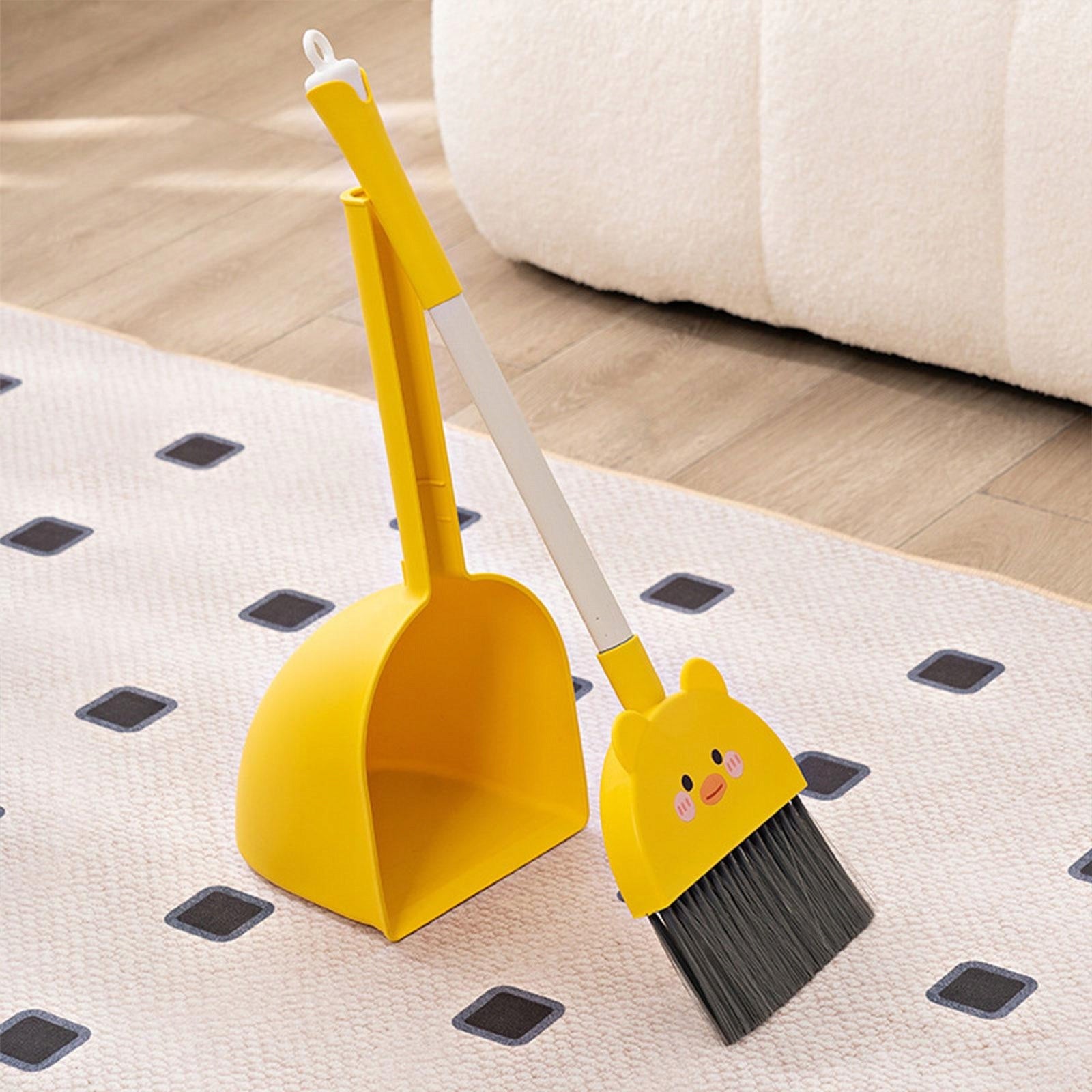 Children's Broom Vacuum Cleaner Cleaning Set Dustpan Toy Broom Set Duck Brand no brand