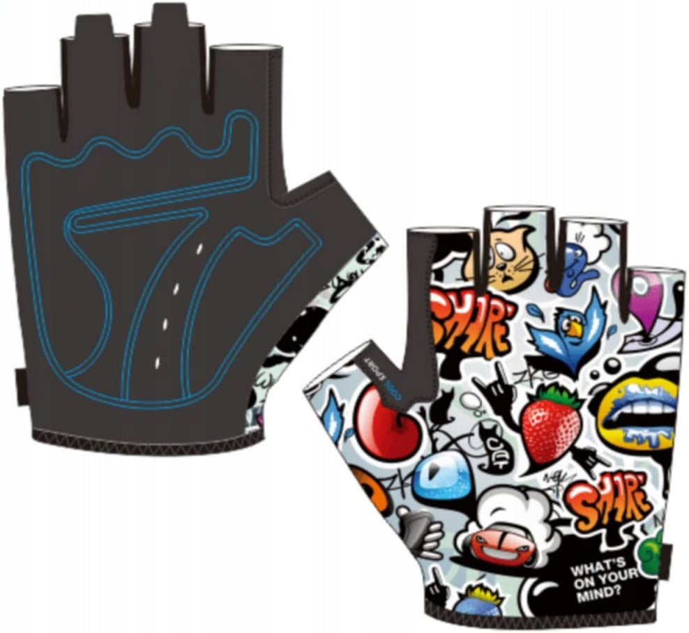 Children Bikes Adjustable Gloves Half-