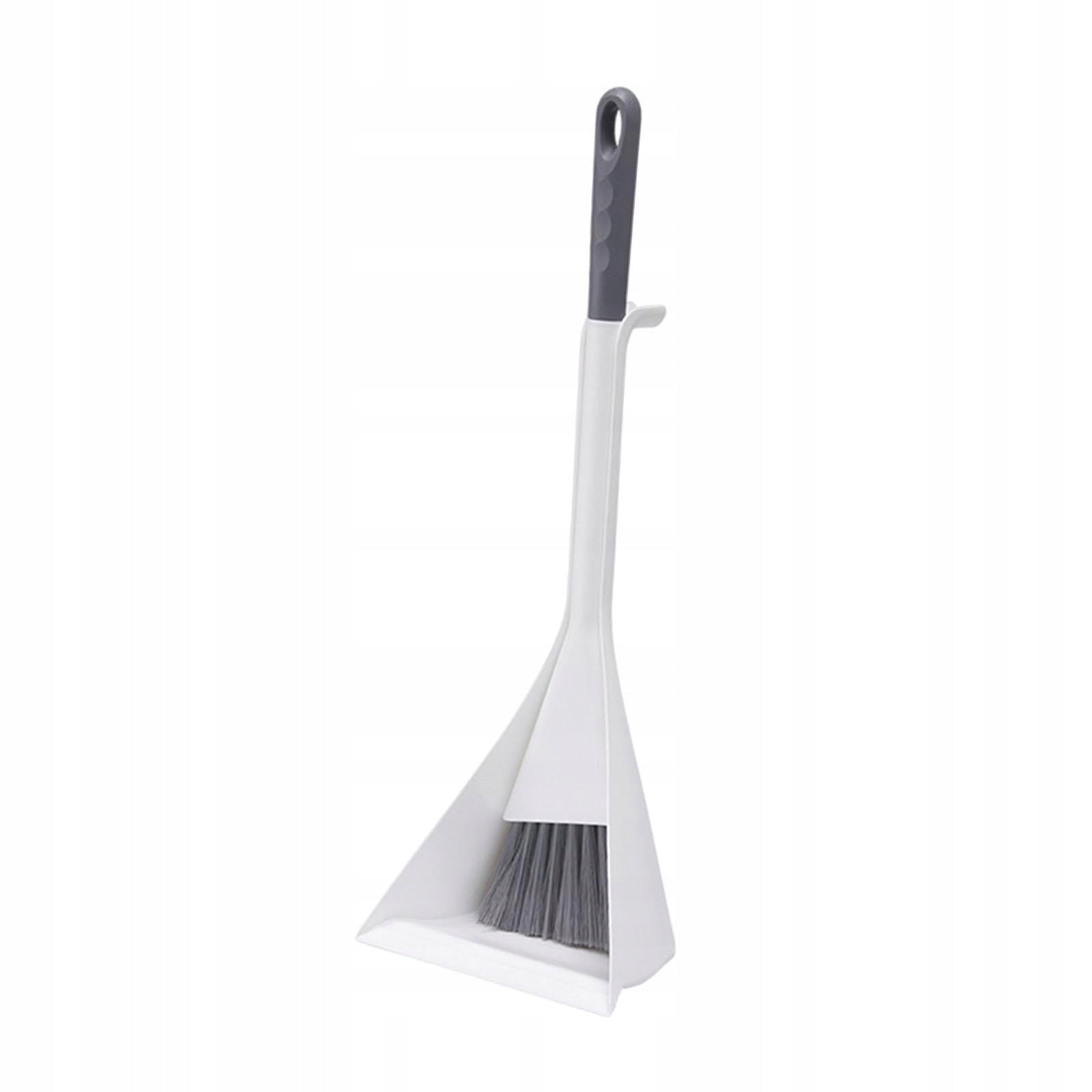Children Cleaning Broom Dustpan Set Dust Clean Portable Pretend Deep Gray Packaging status original
