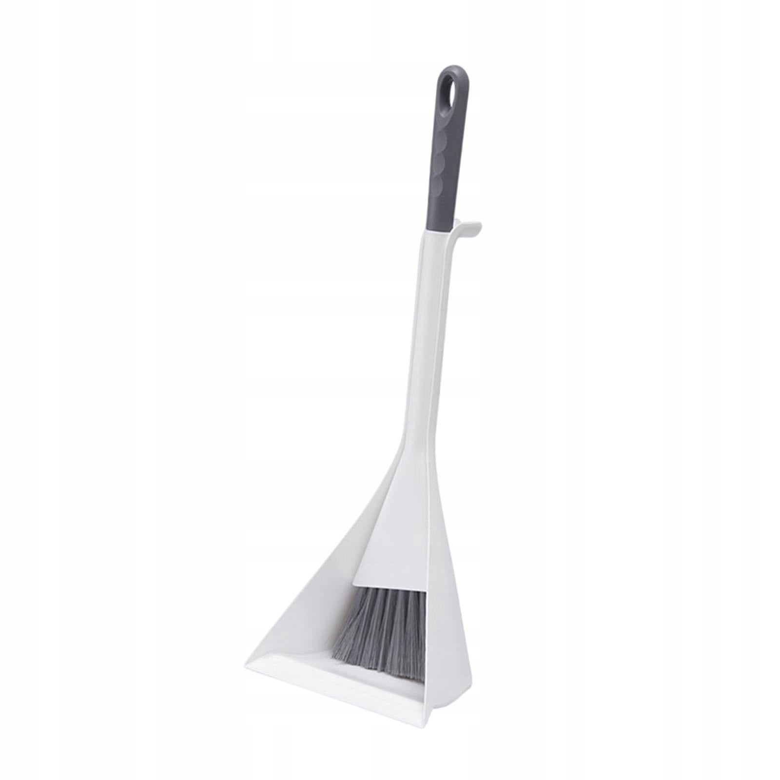 Children Cleaning Broom Dustpan Set Dust Clean Portable Pretend Deep Gray