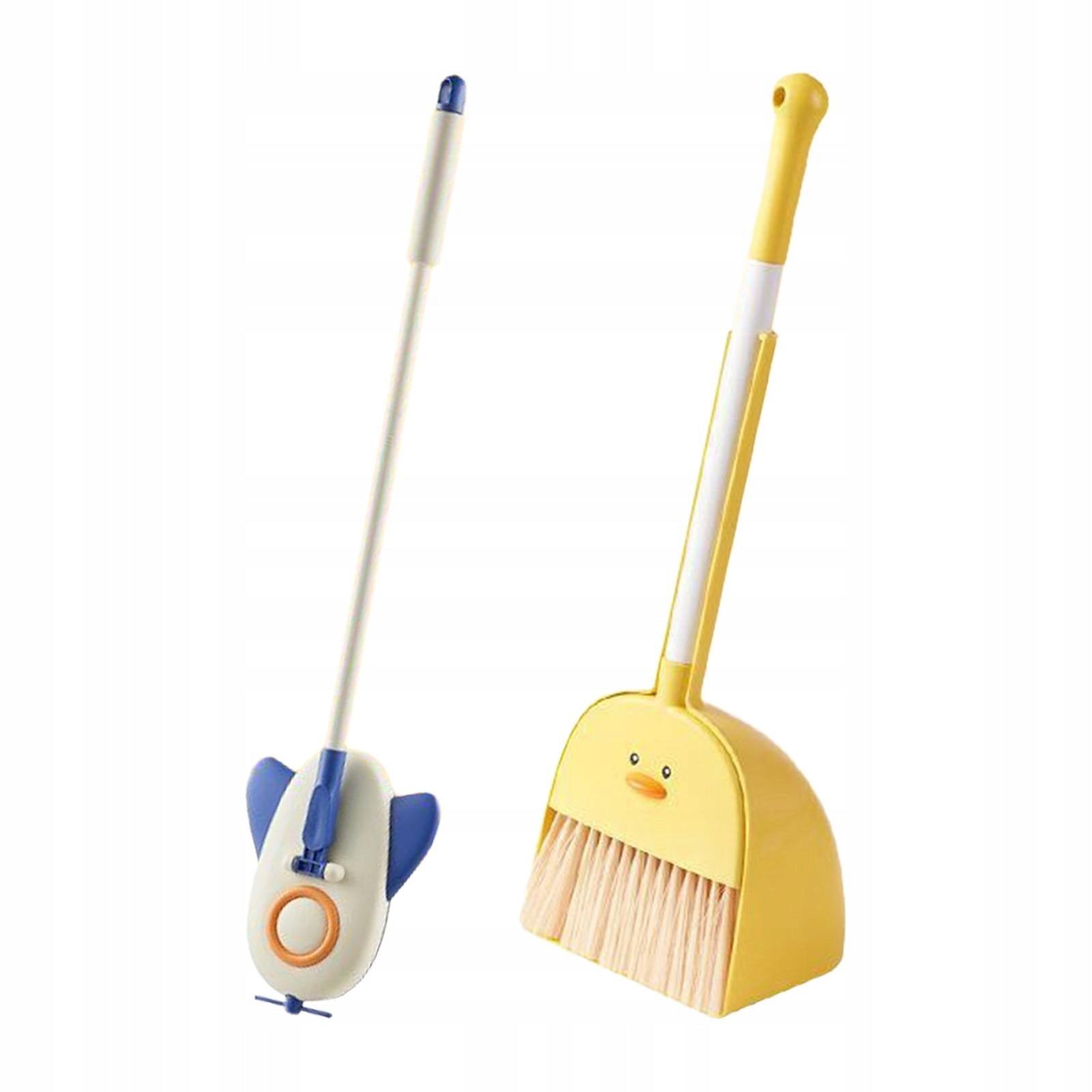 Children Cleaning Broom Dustpan Set Educational Toy Mini Dustpan and Yellow Packaging status original