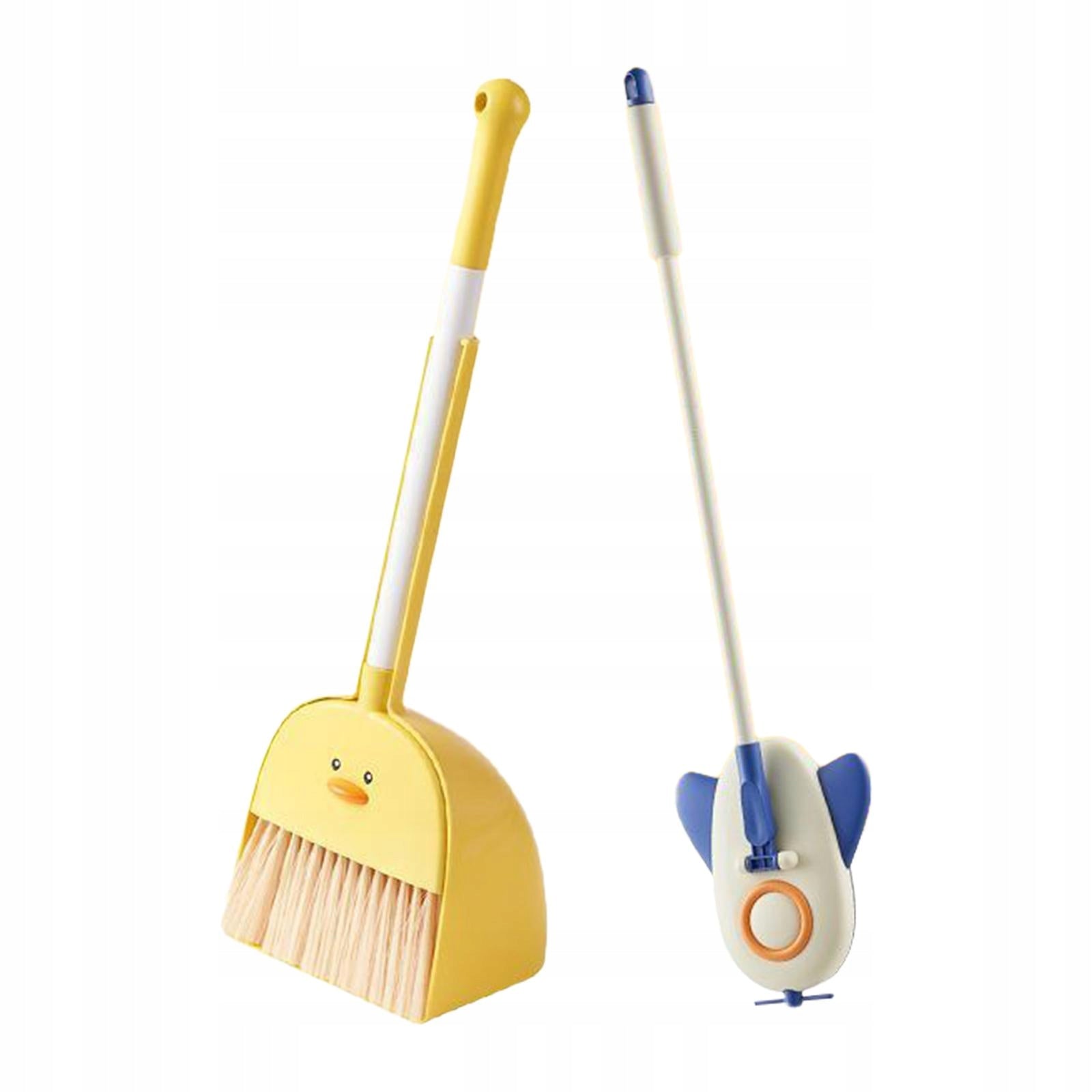 Children Cleaning Broom Dustpan Set Educational Toy Mini Dustpan and Yellow