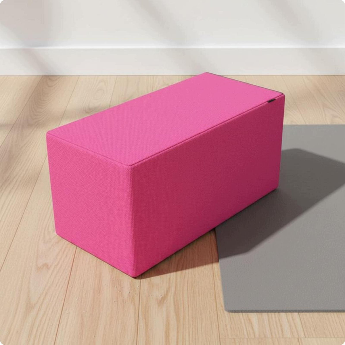 Children Training Bench Canvas Stretch Block for Home Dance Pink 30x30x60 a