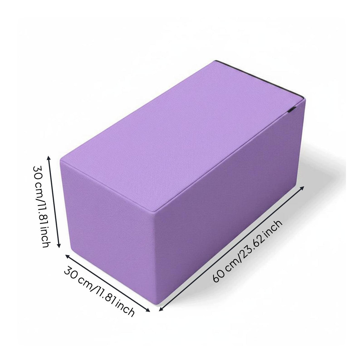 Children Training Bench Canvas Stretch Block for Home Dance Purple 30x30x60 Packaging status original