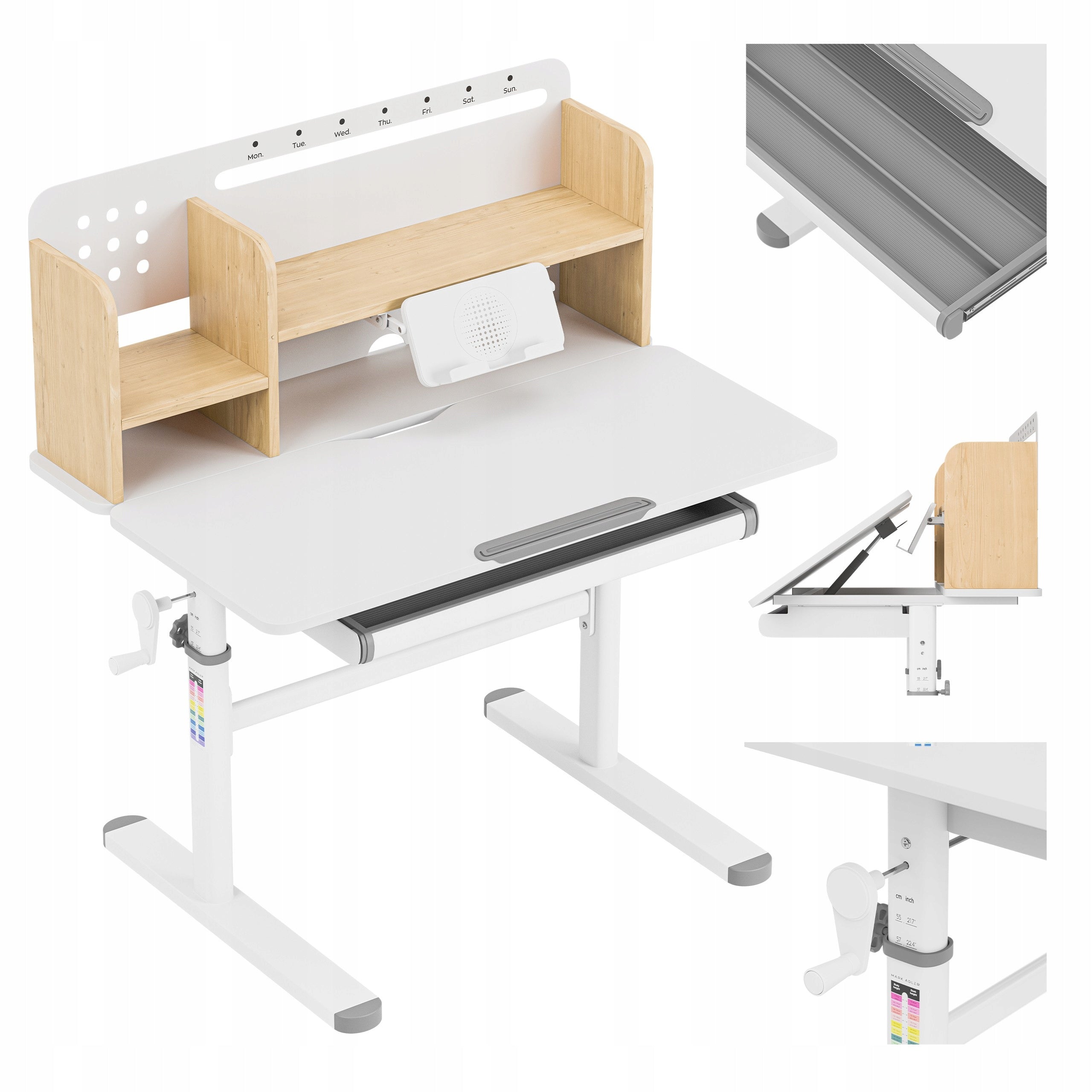 Children's Adjustable School Desk MARK ADLER Wooden for Baby