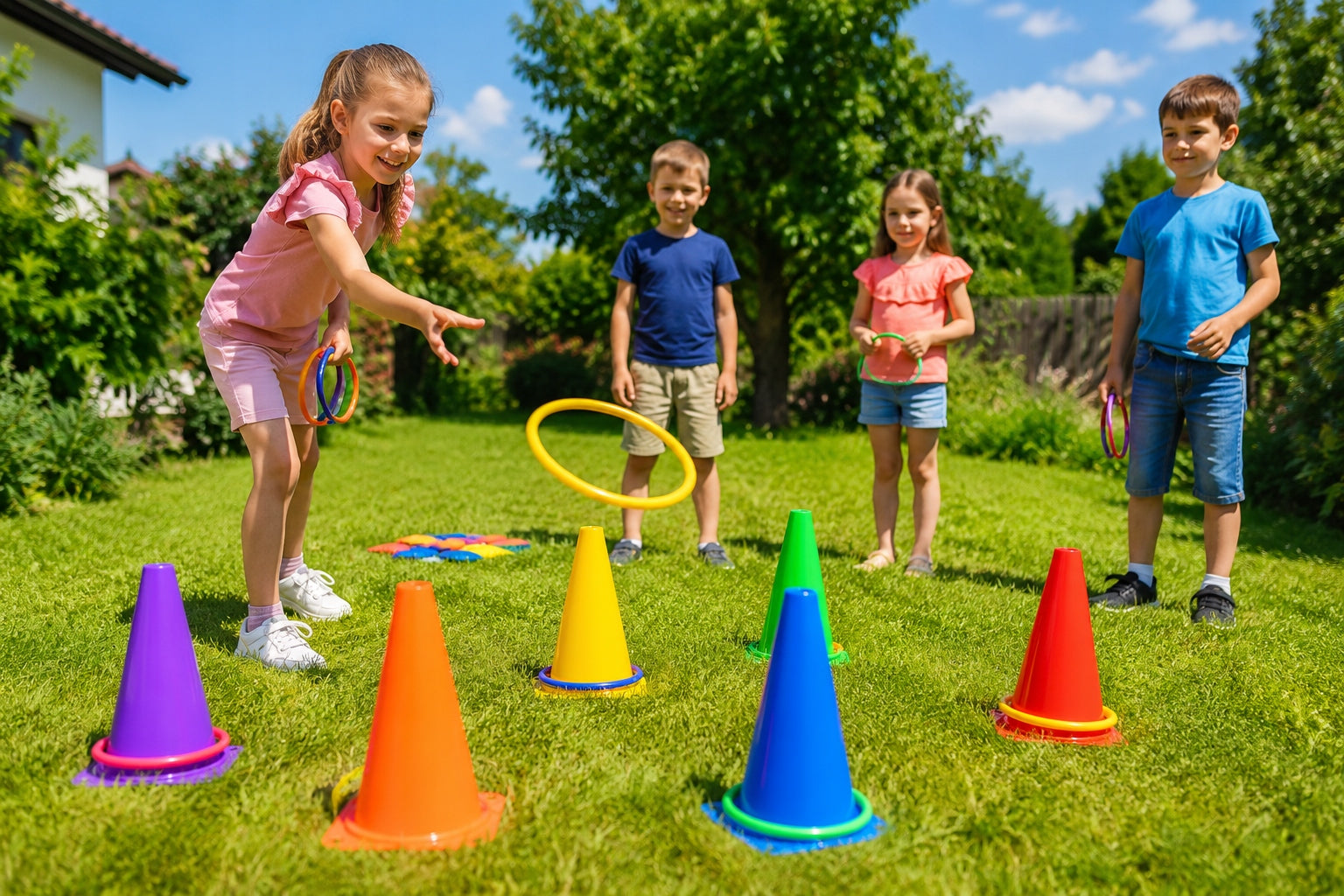 Children's Arcade Game Cones Hoops Ringo Beans 29el Brand no brand
