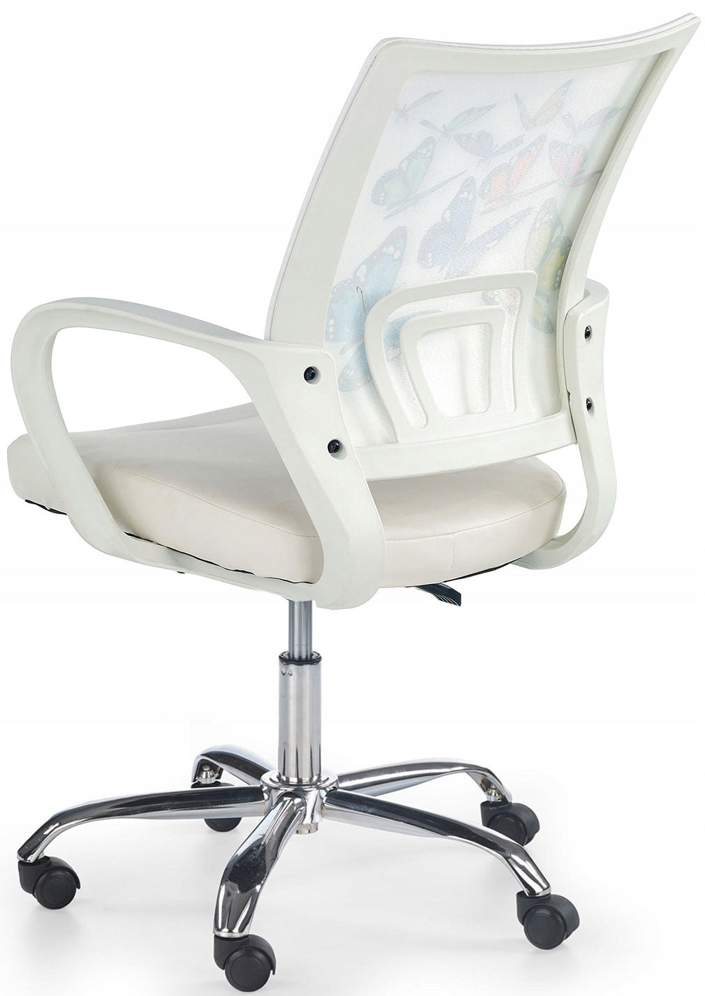 Children's Armchair FLEX White Swivel Desk Fabric Adjustable