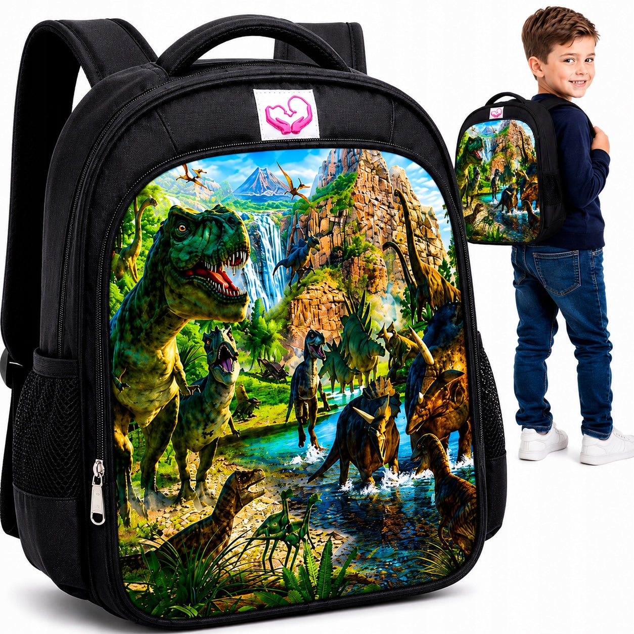 Children's Backpack Dinosaurs 40x30x17 cm For School and Kindergarten A4 Lightweight
