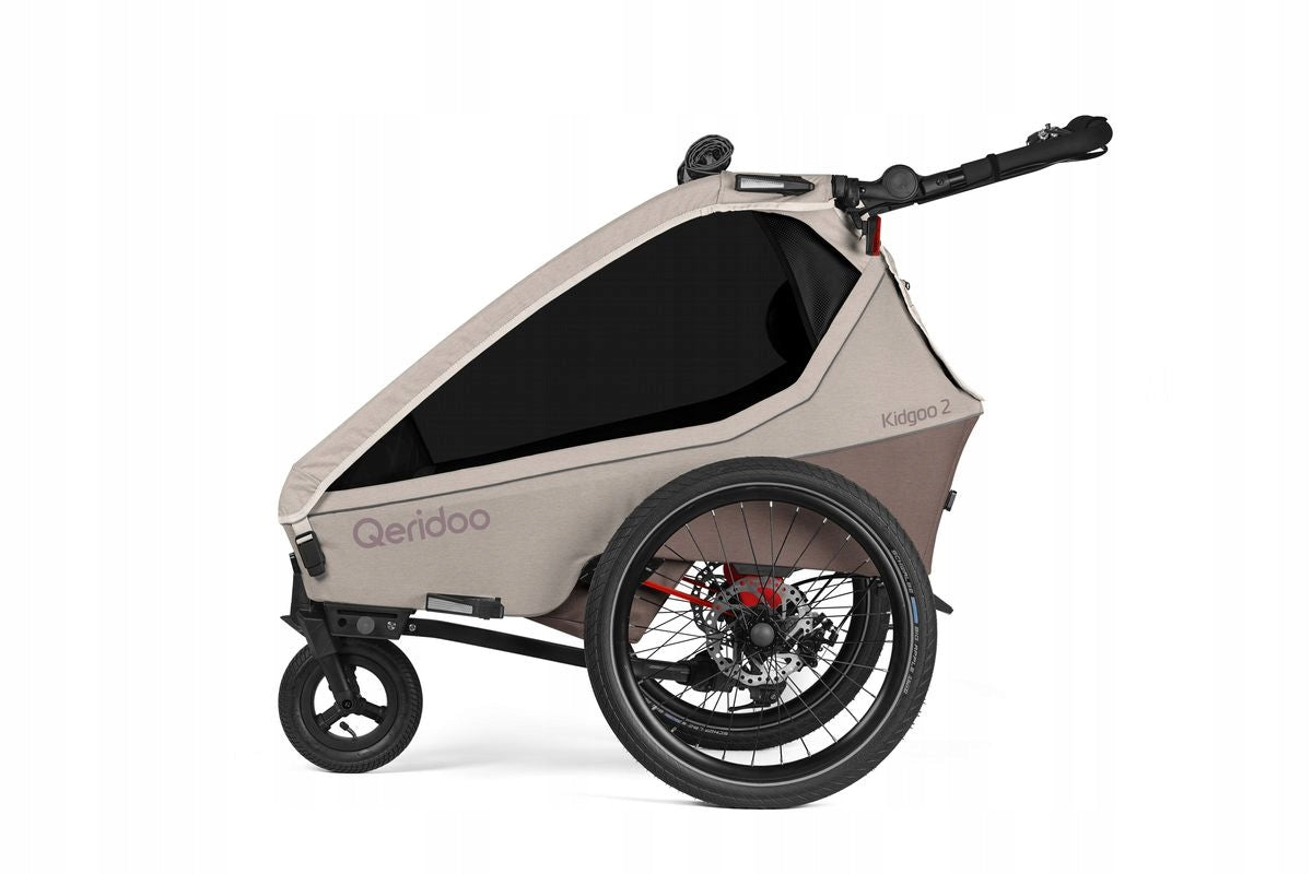 Children's Bicycle Trailer Qeridoo KidGoo 2 Pro Gen 2 Barista Brown Manufacturer code Q-KGP2-26-BB