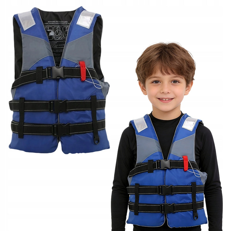 Children's Blue Swimming Rescue Vest for Pool and Boat