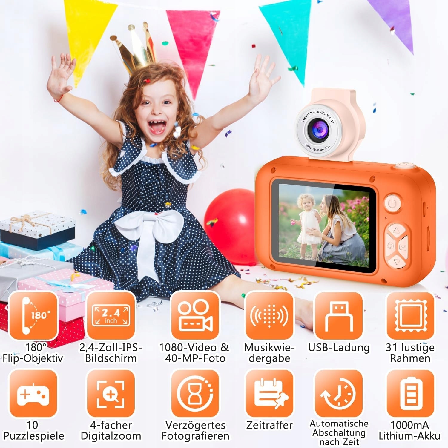 Children's Camera Boys Girls ARNSSIEN Manufacturer code aparat natychmiastowy