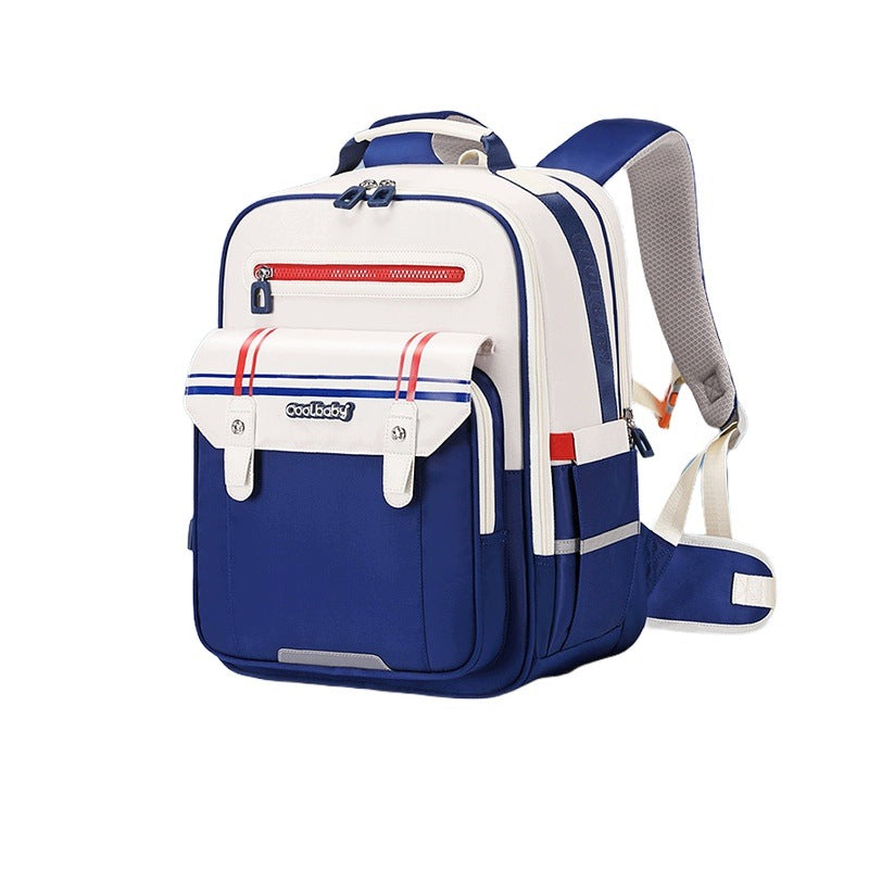 Children's Cloud School Backpack Blue With White Small Size
