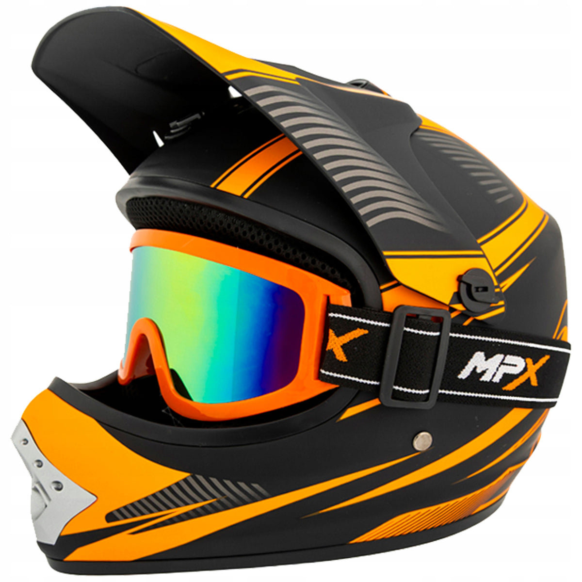 Children's Cross Helmet+Gogle Enduro Quad ATV BMX Cross Scooter S 53-54 cm Manufacturer's catalog number MCGKZ02033