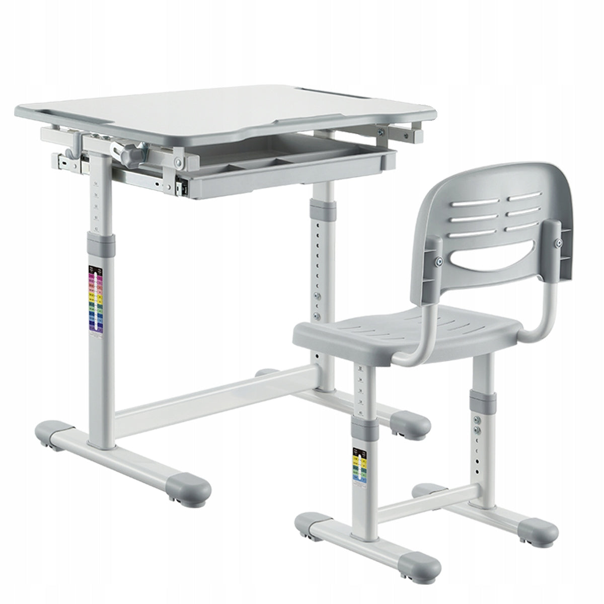 Children's Desk and Chair Set up to100kg ADJUSTABLE Spacetronik grey