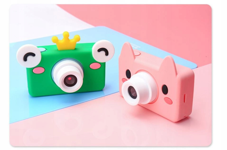 Children's Digital Camera 32Mpix FULL HD Filters Frame Game Strap PIG Brand no brand