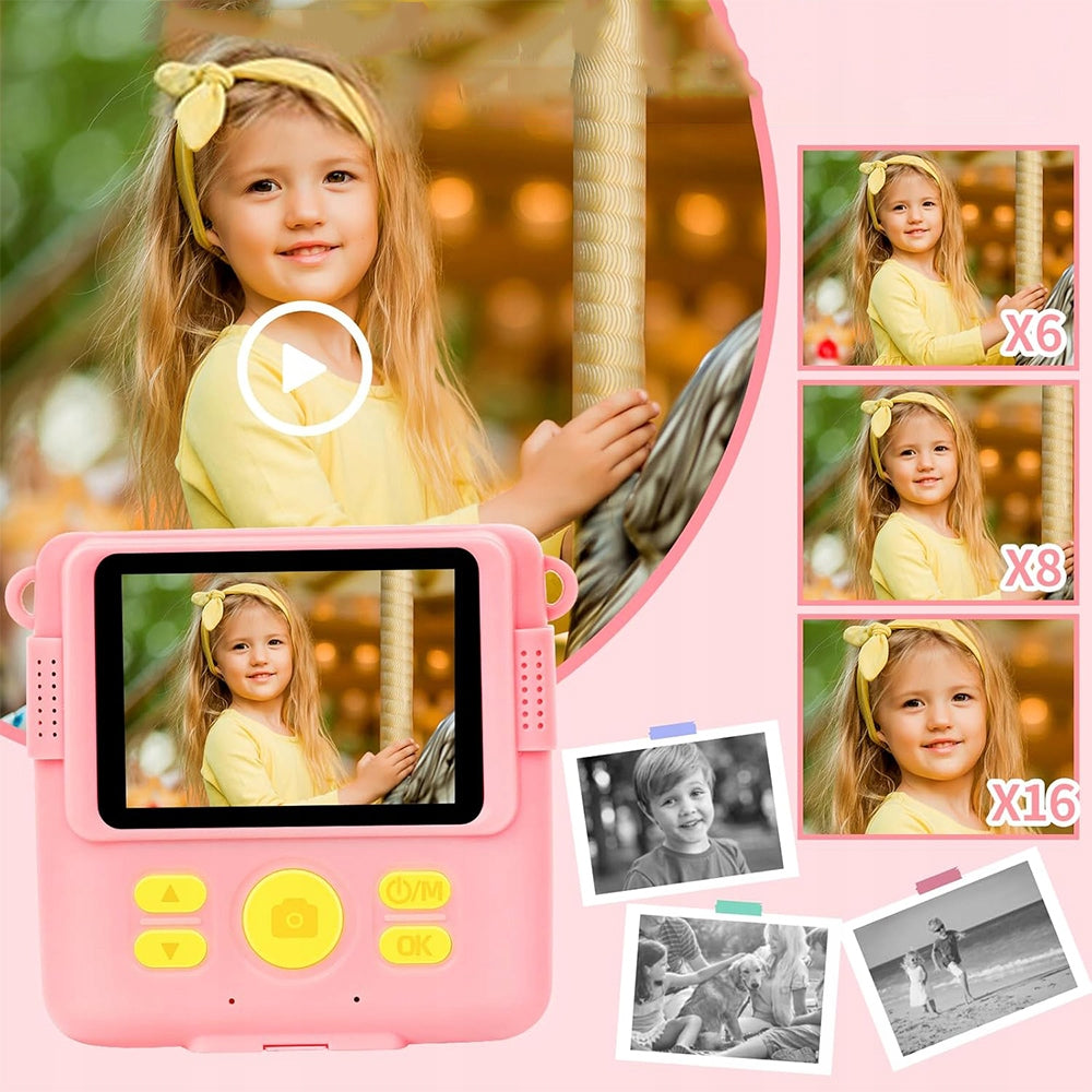 Children's Digital Camera INSTANT with Printer + 3 ROLLS Brand Bedee