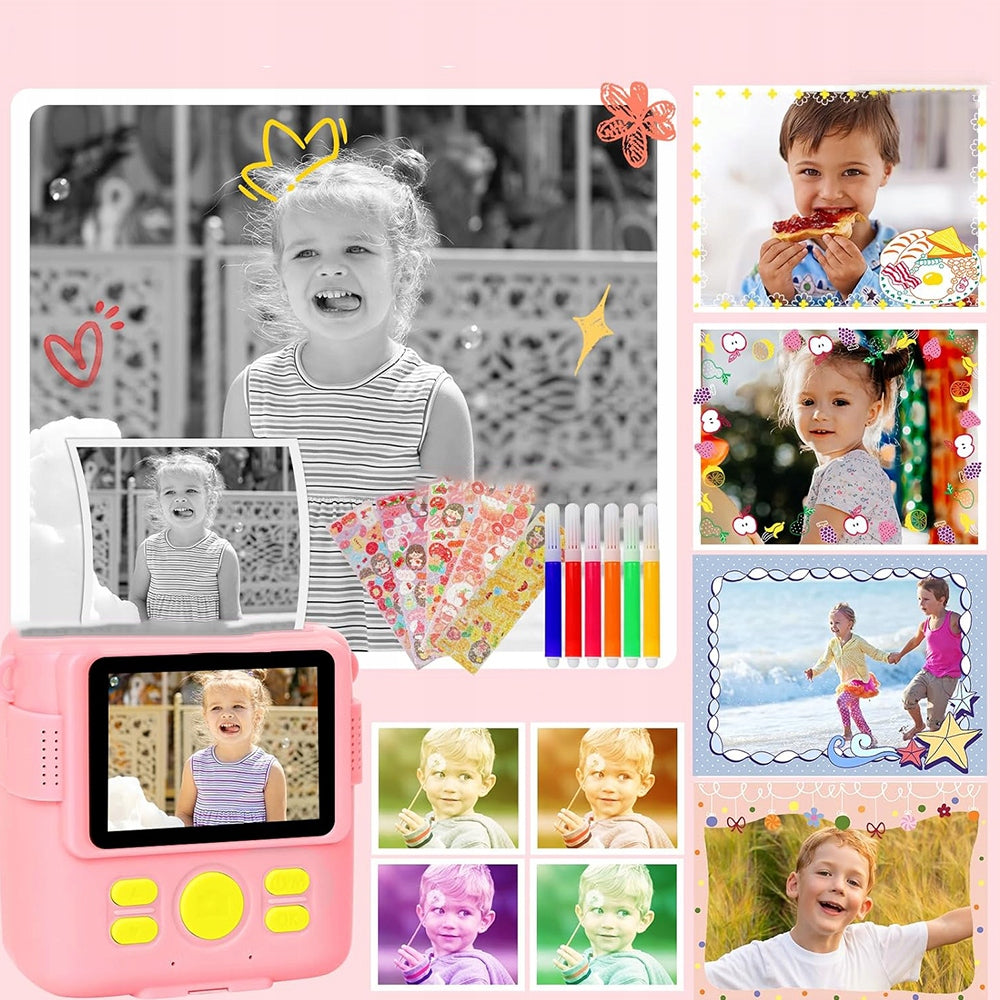 Children's Digital Camera INSTANT with Printer + 3 ROLLS Packaging status original