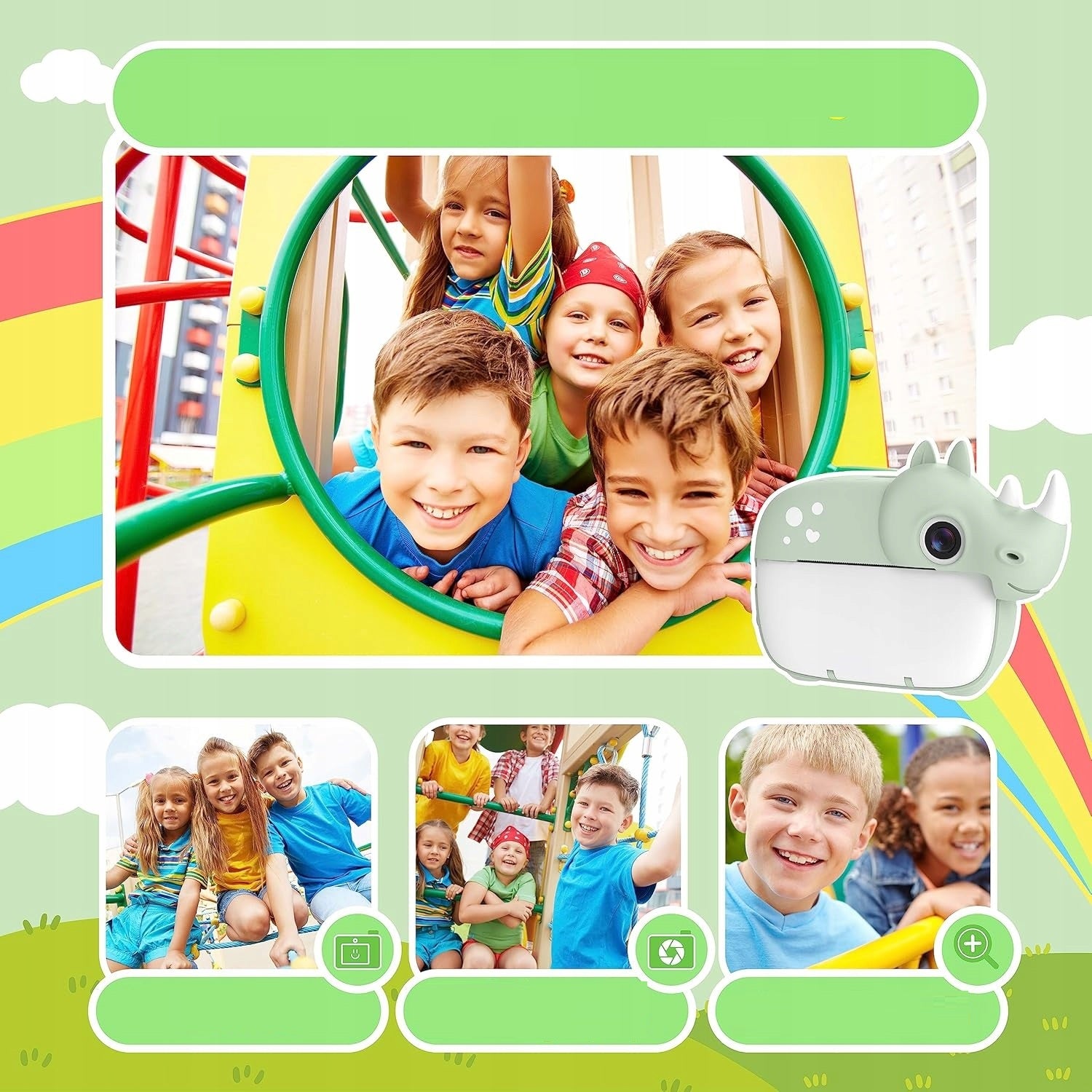 Children's Digital Camera INSTANT with Printer + CARTRIDGES Manufacturer code ET-7