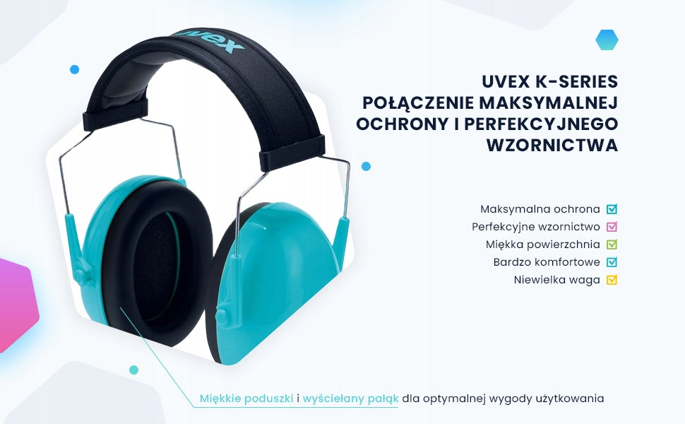 Children's Earmuffs, Soundproofing Headphones, Uvex K junior, Blue EAN (GTIN) 4031101702438