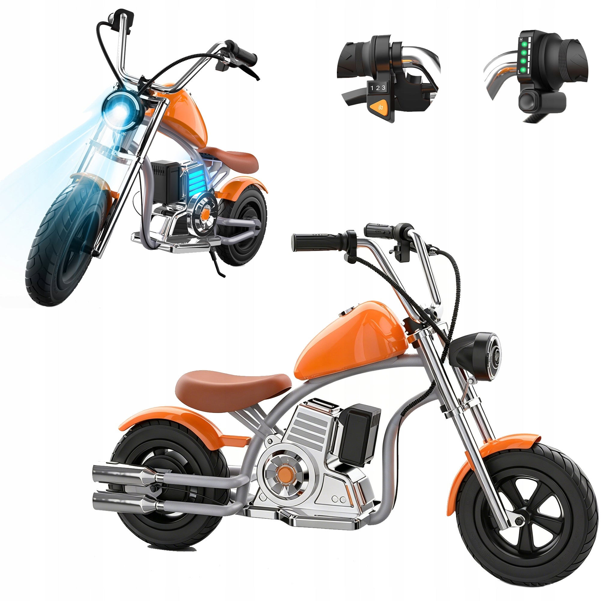 Children's Electric Motorcycle 320W 5.2Ah Max 16km/h 13KM 65KG 12" Tire