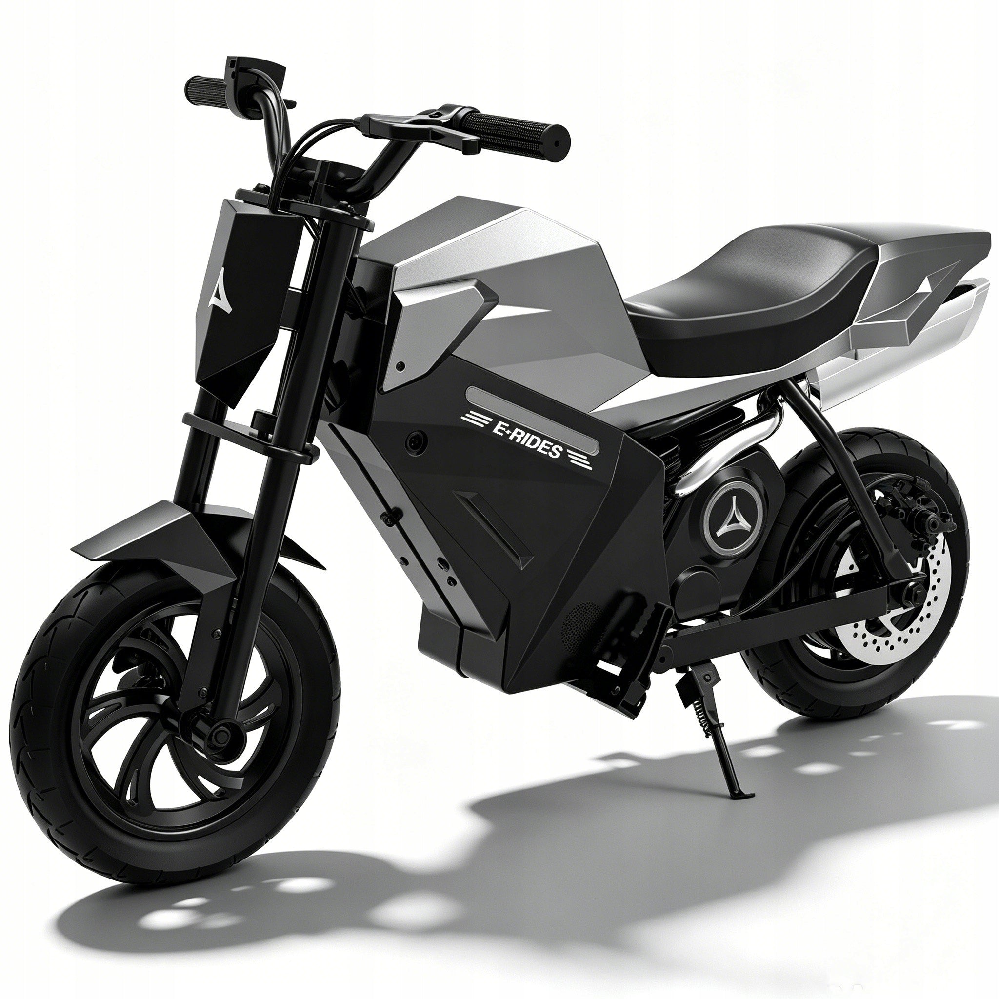 Children's Electric Motorcycles 250W 16KM/H 21.6V4AH 12" LED Wheels Silver