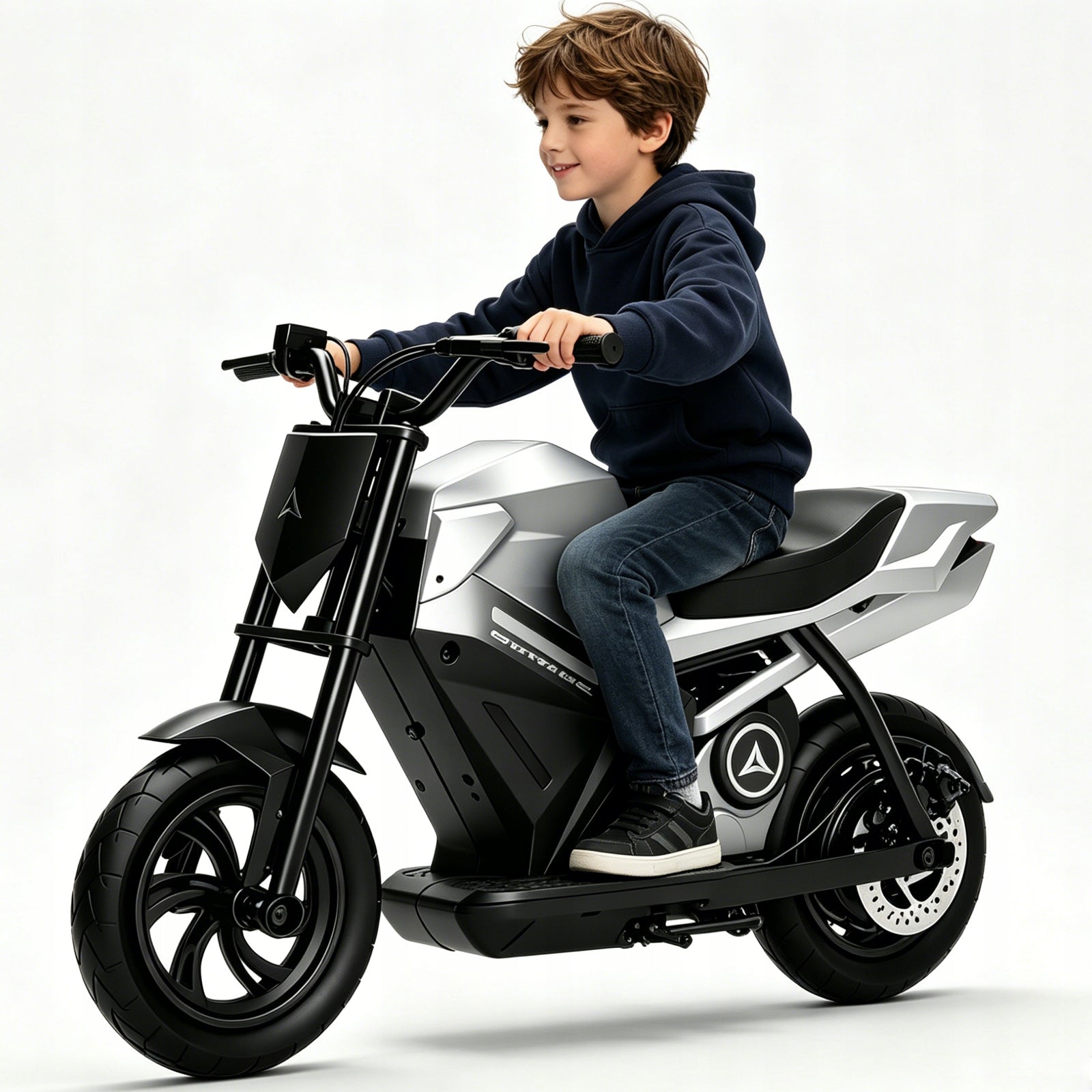 Children's Electric Motorcycles 250W 16KM/H 4AH 12.5" LED Wheels Grey