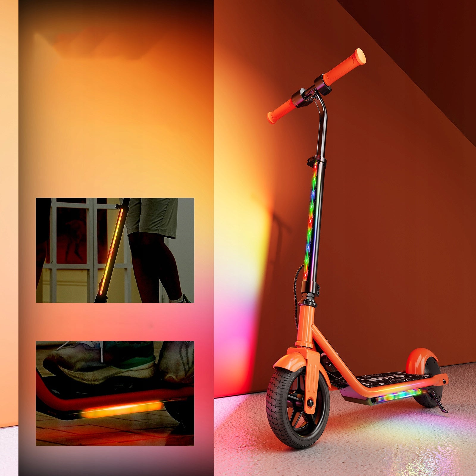 Children's Electric Scooter 150w with Light Cool for Boys Girls Packaging status original