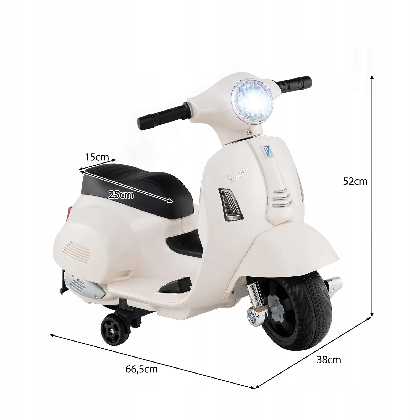 Children's Electric Scooter for Battery Vespa White (R93) Manufacturer code TQ10310DE-WH
