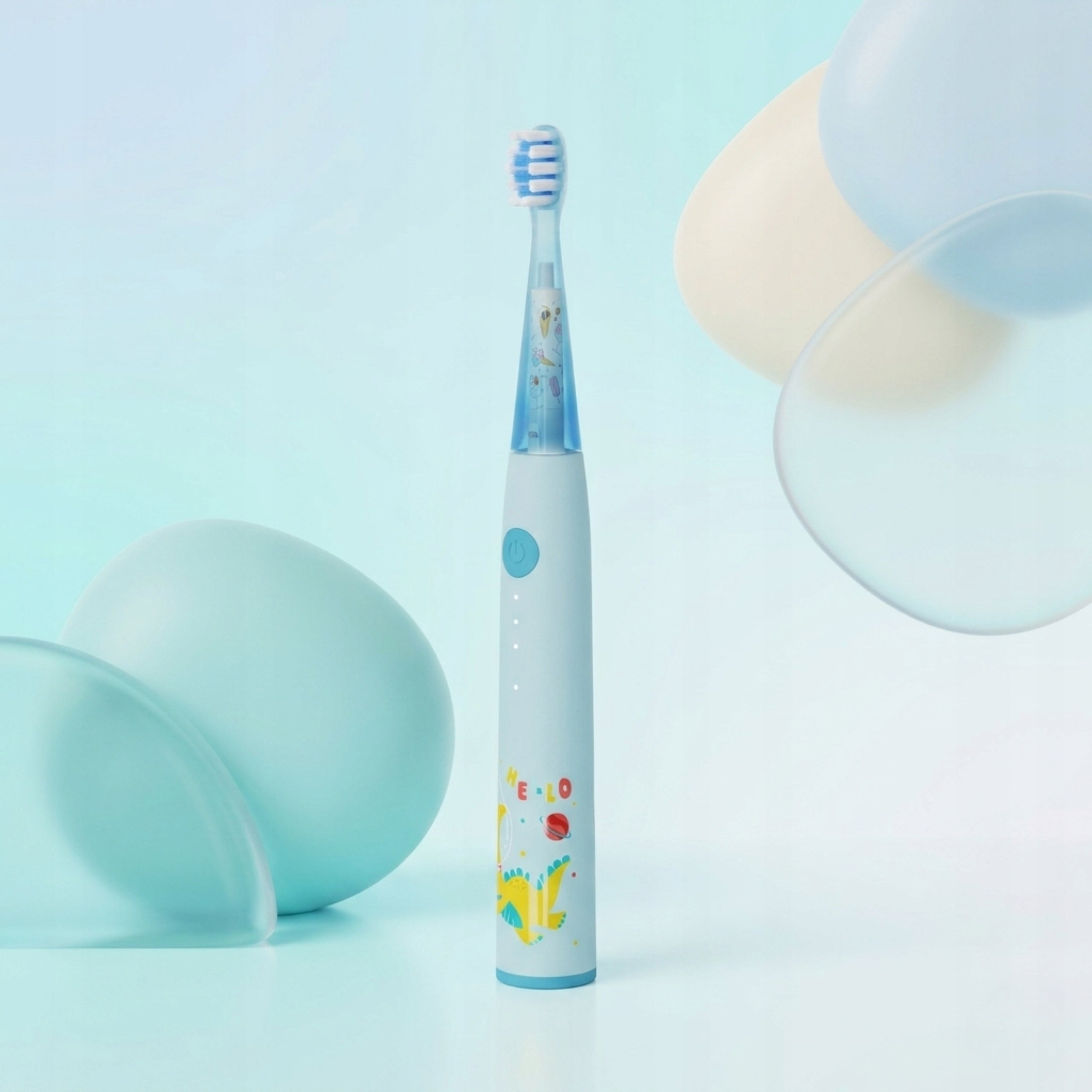 Children's Electric Sonic Toothbrush LED + 5 Pulse Tips Medical device no