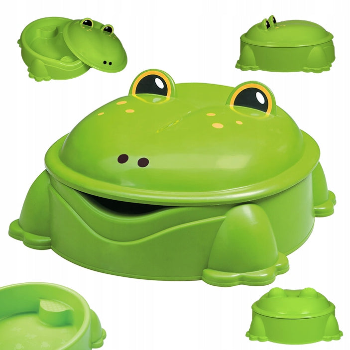 Children's Garden Sandbox Large XL Pool Lockable Frog Freddy the Frog