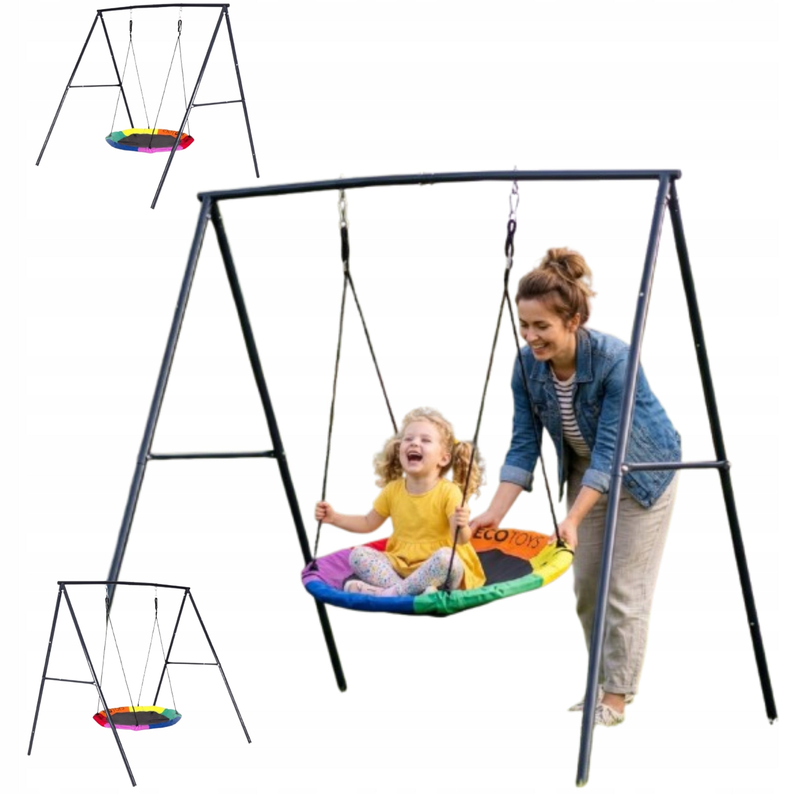 Children's Garden Swing Stork Nest Seat Frame 100 Cm