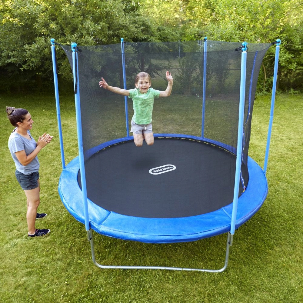 Children's Garden Trampoline 300 cm Large Mesh Square Toys Little Tikes Brand Little Tikes