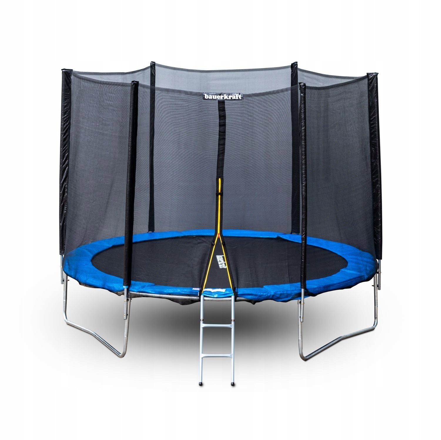 Children's Garden Trampoline 8ft 244-252cm With Outdoor Mesh Ladder Brand Bauerkraft