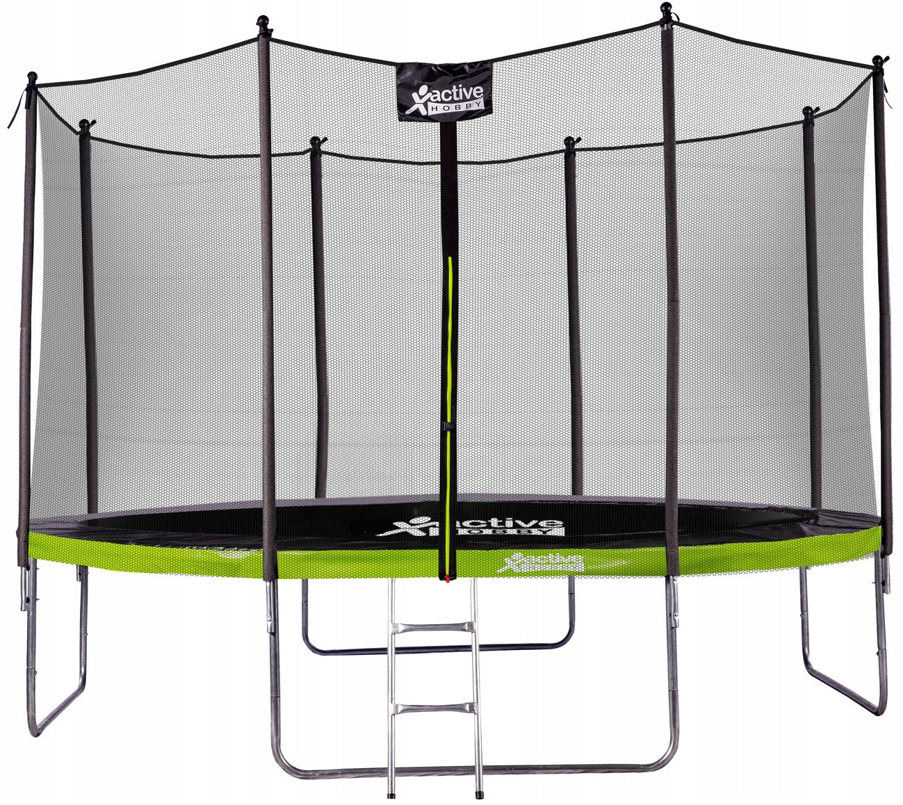 Children's Garden Trampoline Outdoor Mesh 12FT 374 cm Ladder Covers Packaging status original