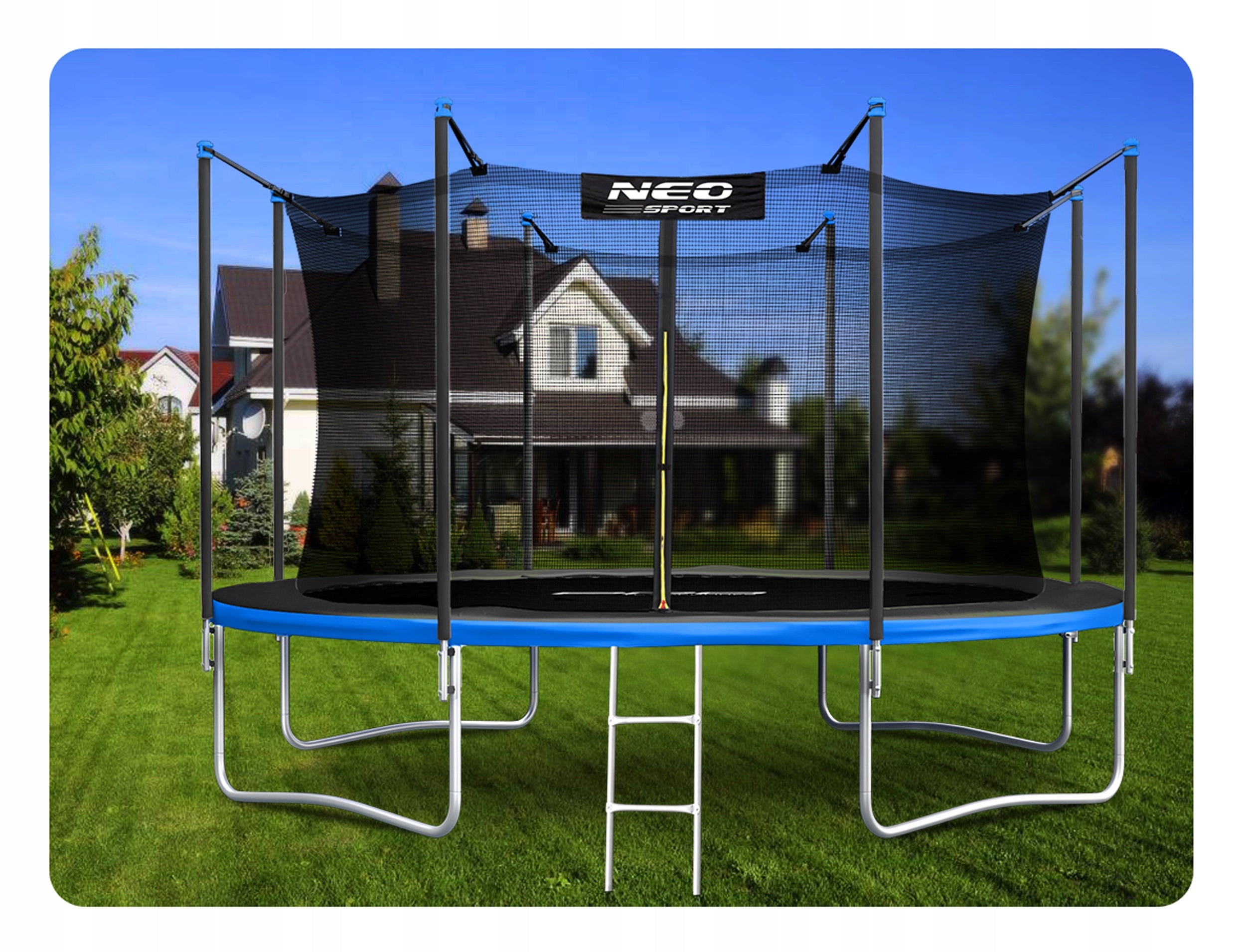 Children's Garden Trampoline With Inner Mesh 465cm 15ft Neosport Net height 180 cm
