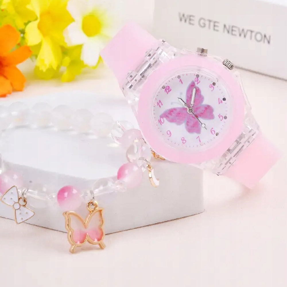 Children's Glowing Watch for Children with Butterfly + Bracelet Manufacturer code 8556D