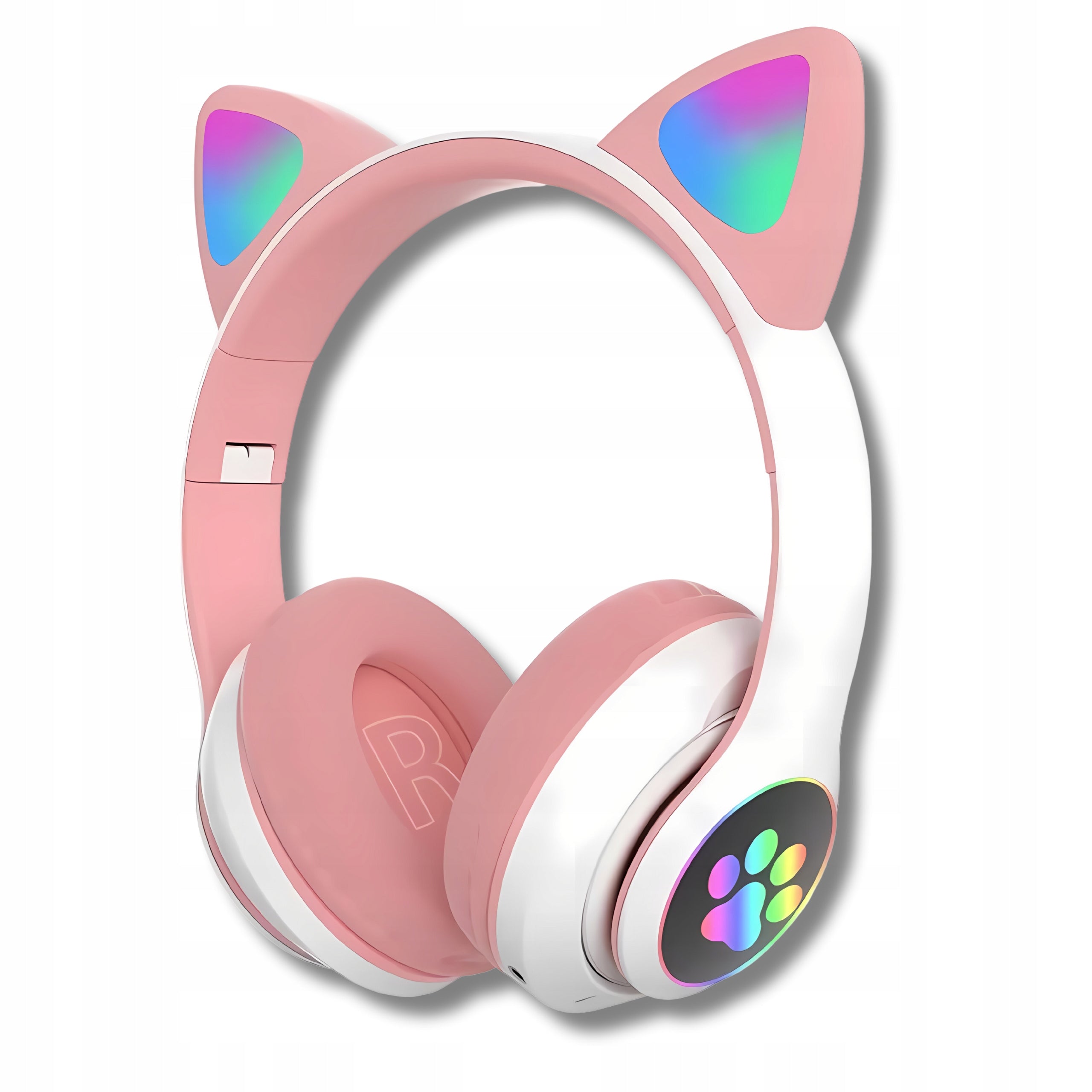 Children's Headphones Wireless Bluetooth On-Ear Cat Ears Green Brand DSJ