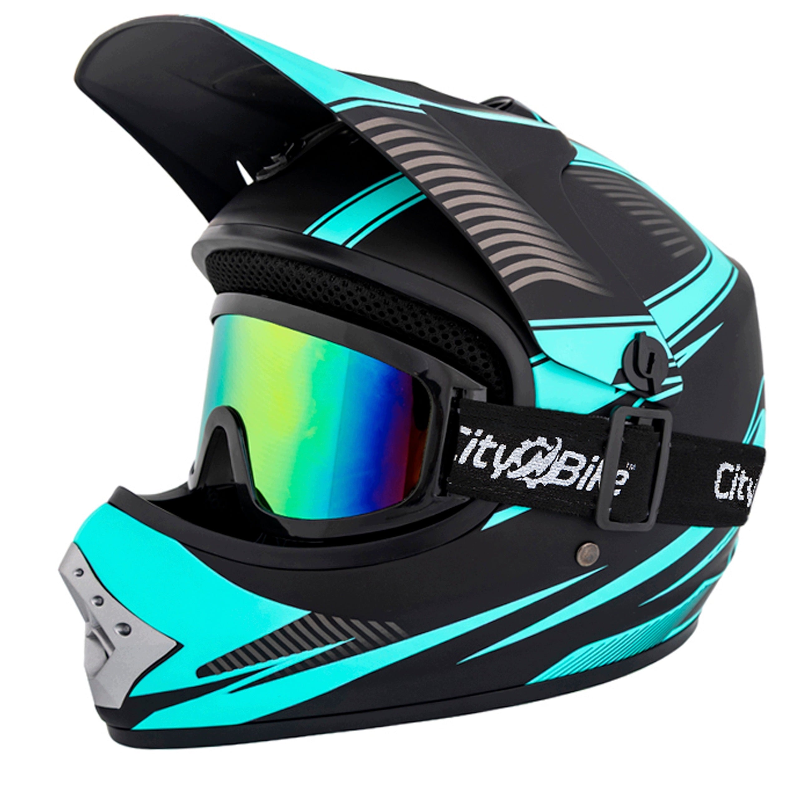 Children's Helmet M Goggles for Cross Enduro Mini Quad ATV Cross BMX Scooter