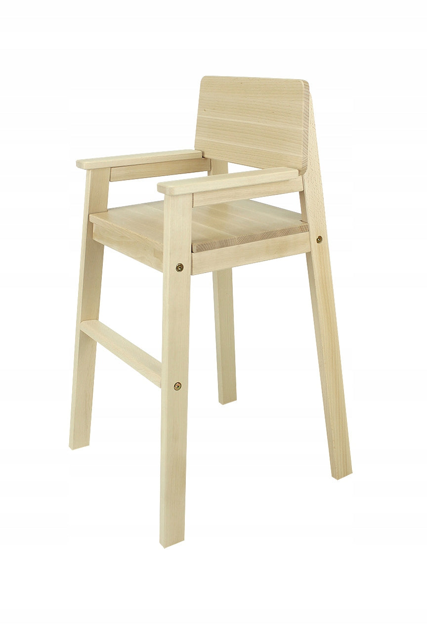 Children's High Chair for Table HANIA Beech Natural Clear Lacquer 01