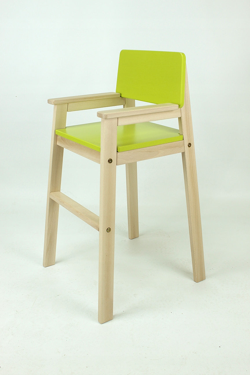 Children's High Chair for Table HANIA Beech Natural Lime Color 05 EAN (GTIN) 5905331986045