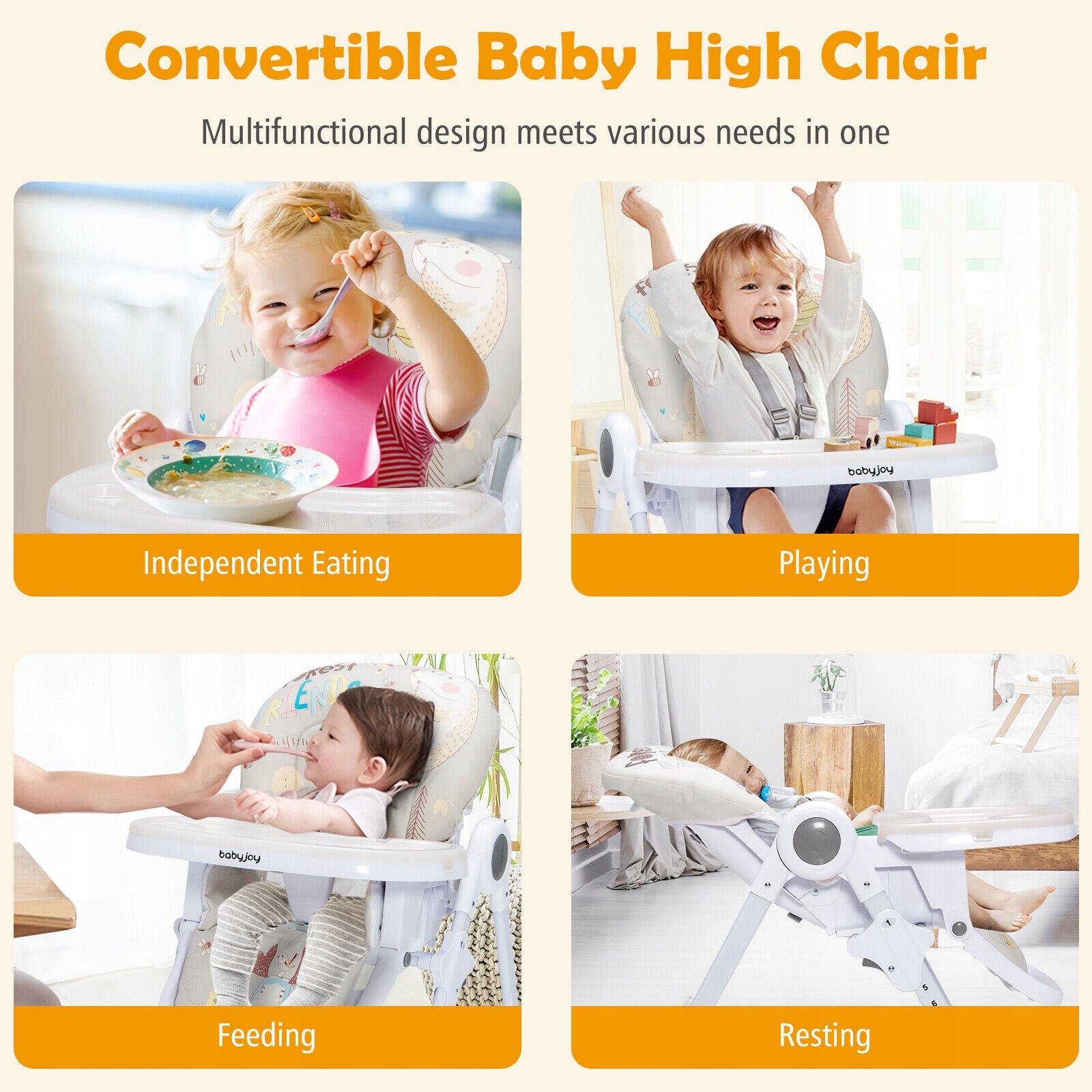 Children's Highchair 4in1 Highchair Manufacturer code AD10014SL