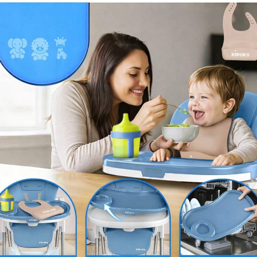 Children's Highchair KIDUKU 3in1 Blue Manufacturer code KHS-005