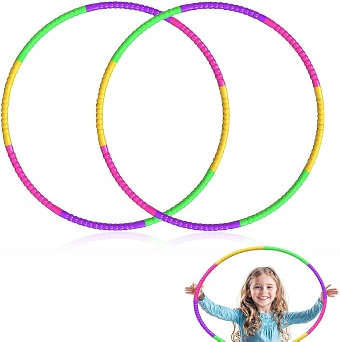 Children's Hula Hoop 8 sections adjustable exercise gymnastics 45-59 cm 2pcs.