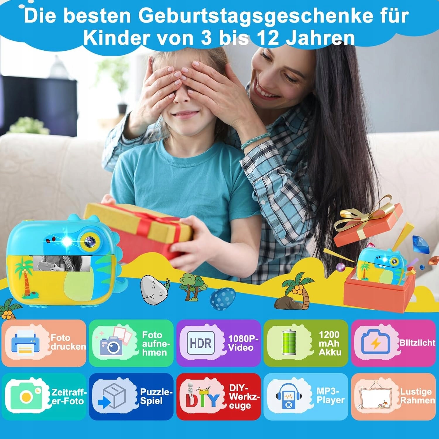 Children's Instant Camera HD Video Toy Gift ARNSSIEN Manufacturer code Aparatnatychmiastowy