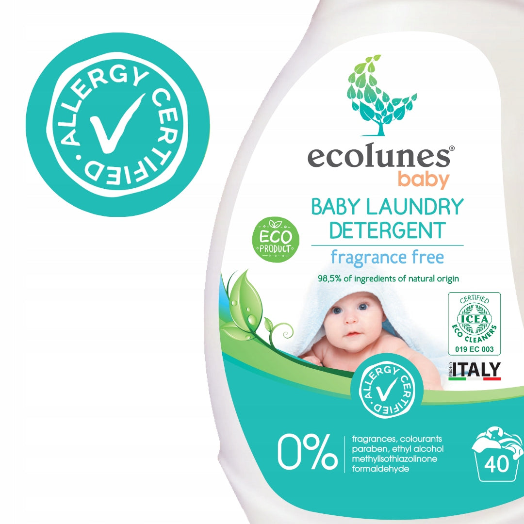 Children's Laundry Liquid Hypoallergenic Natural Fragrance Free 2L ECOLUNES Manufacturer code E0018