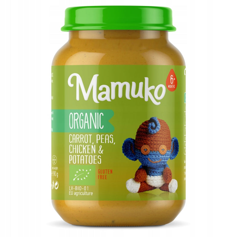 Children's Lunch Organic Chicken with Carrots and Potatoes 6m+ Mamuko