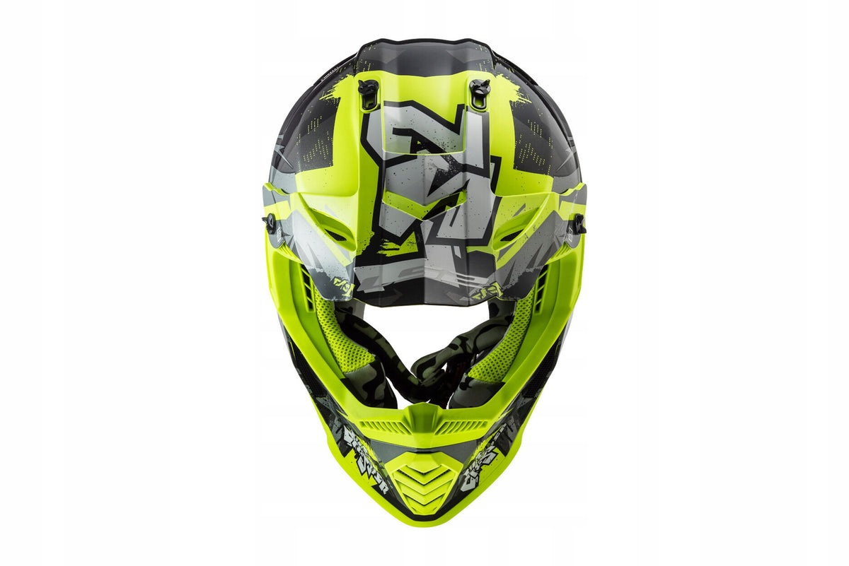 Children's Motorcycle Helmet LS2 | FAST II Mini Crusher | Junior Helmet | MX437 Manufacturer's catalog number AK46437J34123